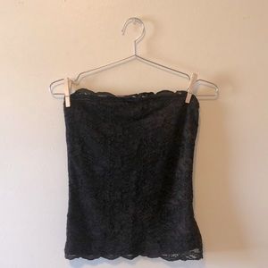 Black Lace Tube Top